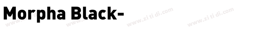 Morpha Black字体转换